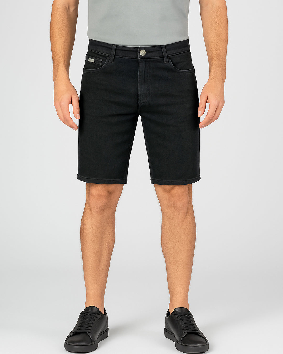 Jeans bermude - Black - Slim Fit