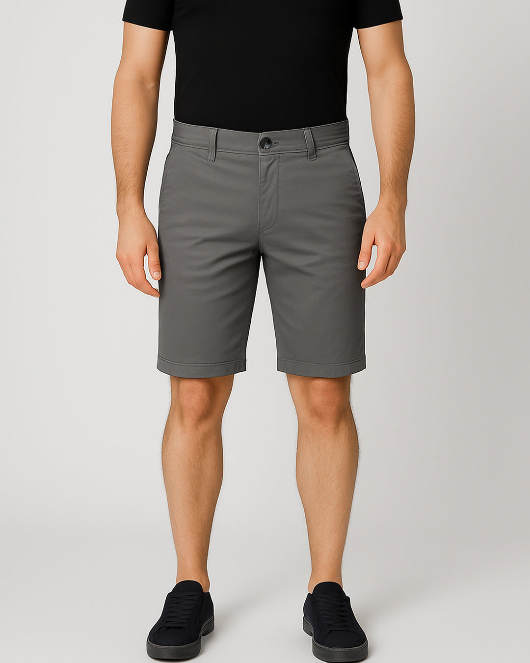 Chino bermude - Business Grey - Slim Fit