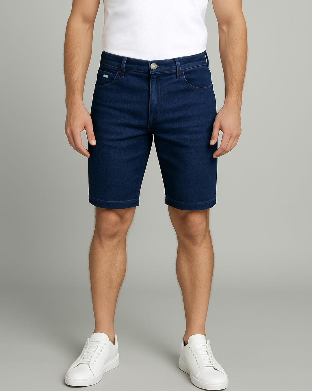 Jeans bermude - Dark Navy - Slim Fit