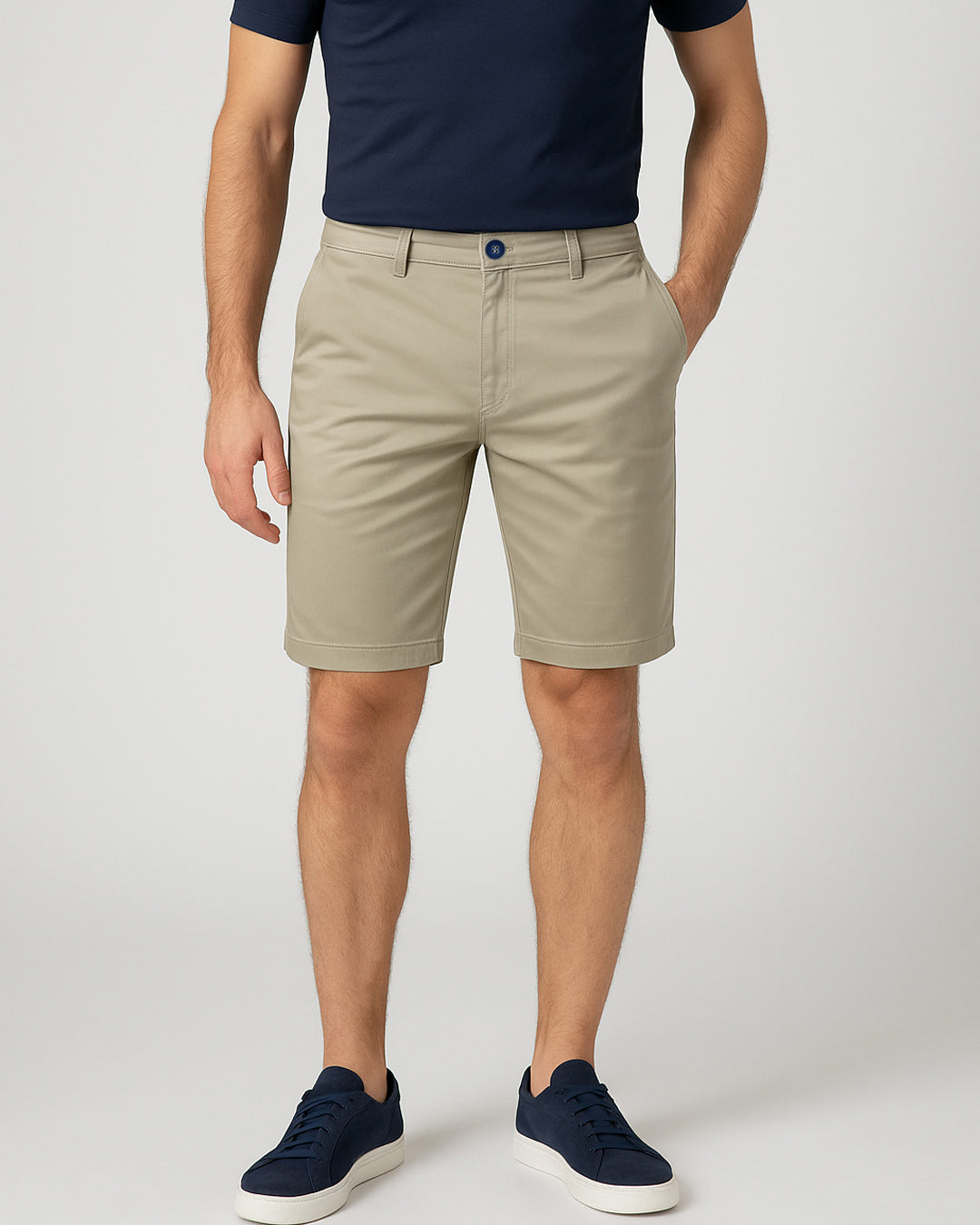 Chino bermude - Malibu Beige - Slim Fit