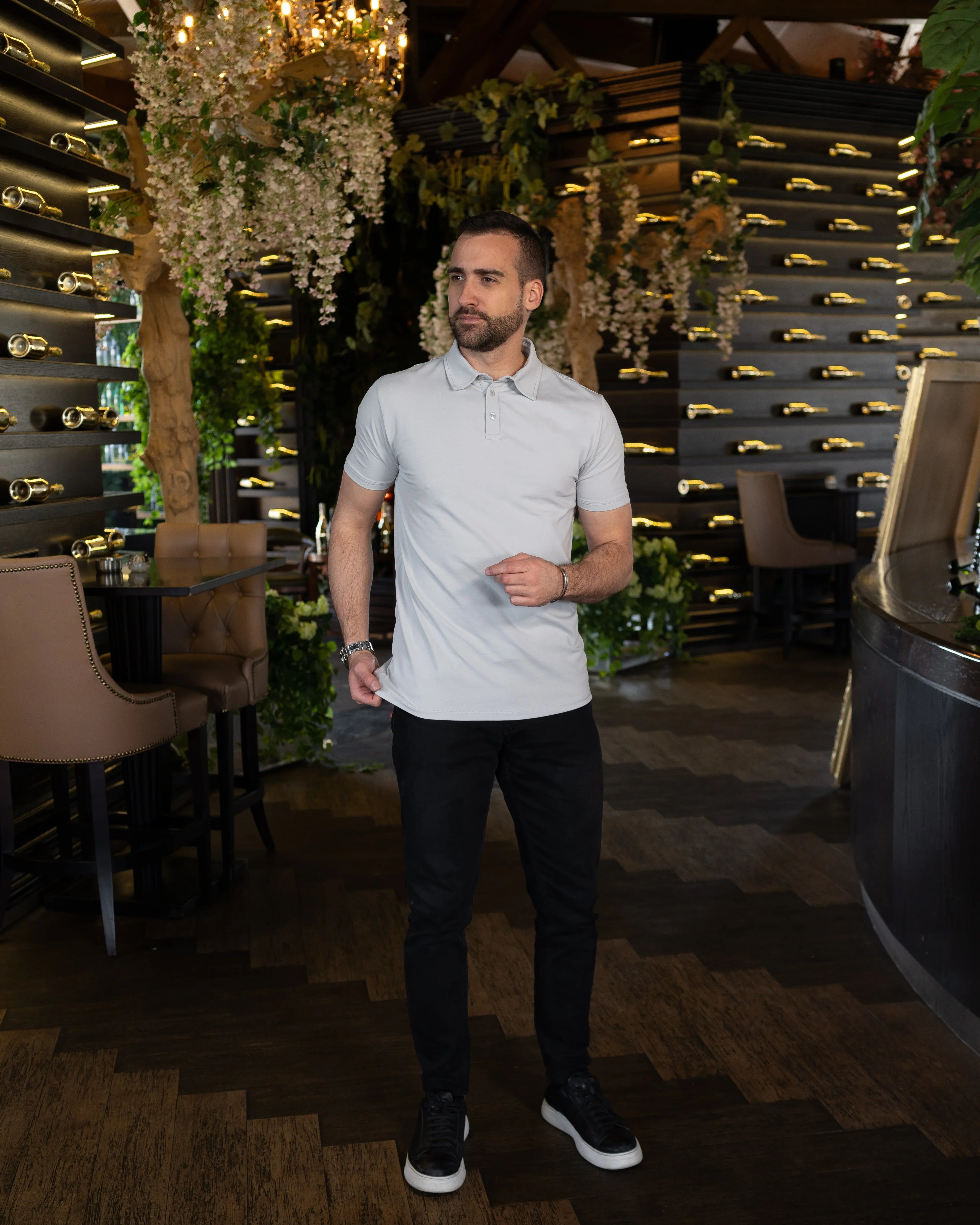 𝗧𝗵𝗲 𝗗𝗲𝗮𝗹 𝗠𝗮𝗸𝗲𝗿 | Polo majica - Ice Grey