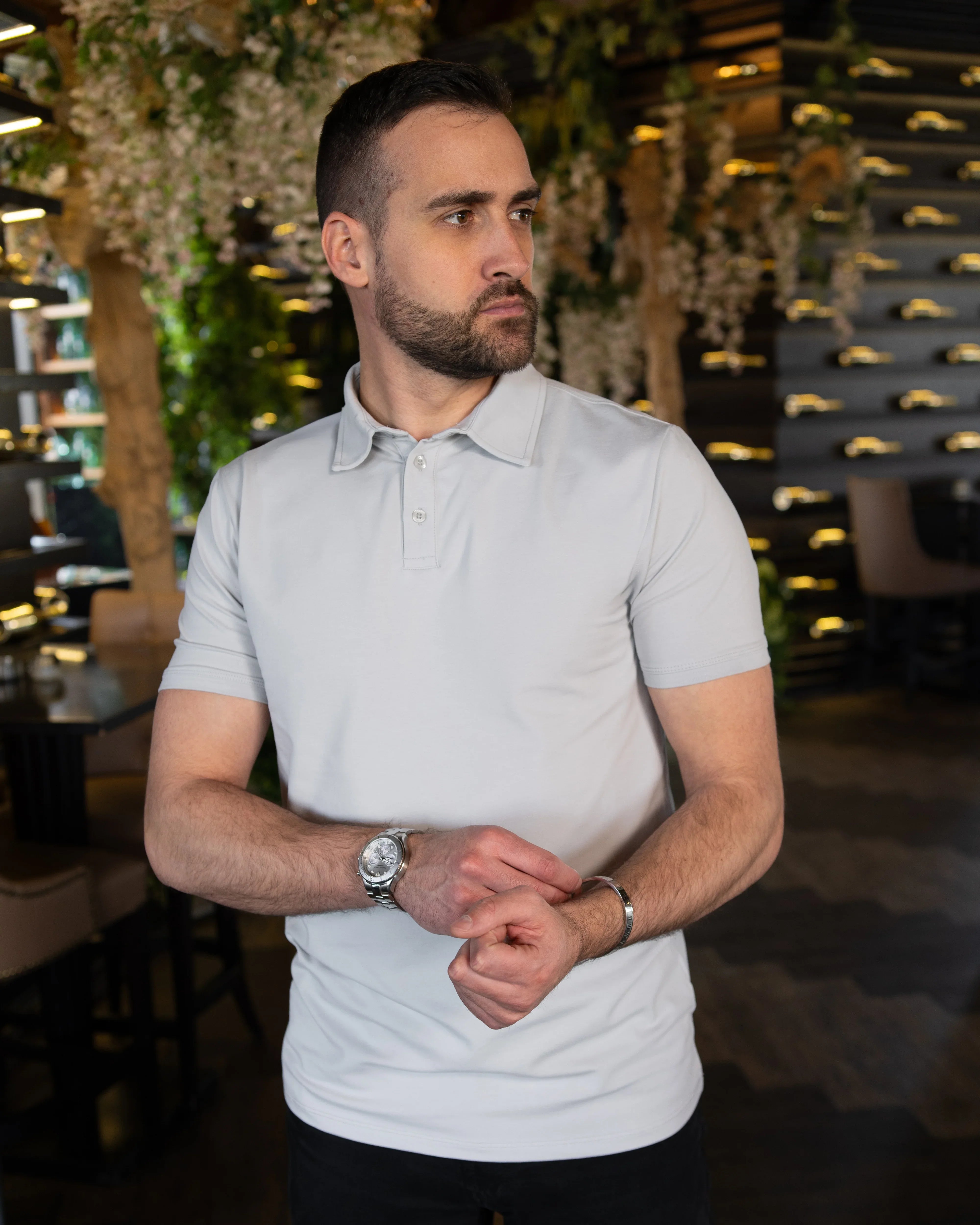 𝗧𝗵𝗲 𝗗𝗲𝗮𝗹 𝗠𝗮𝗸𝗲𝗿 | Polo majica - Ice Grey