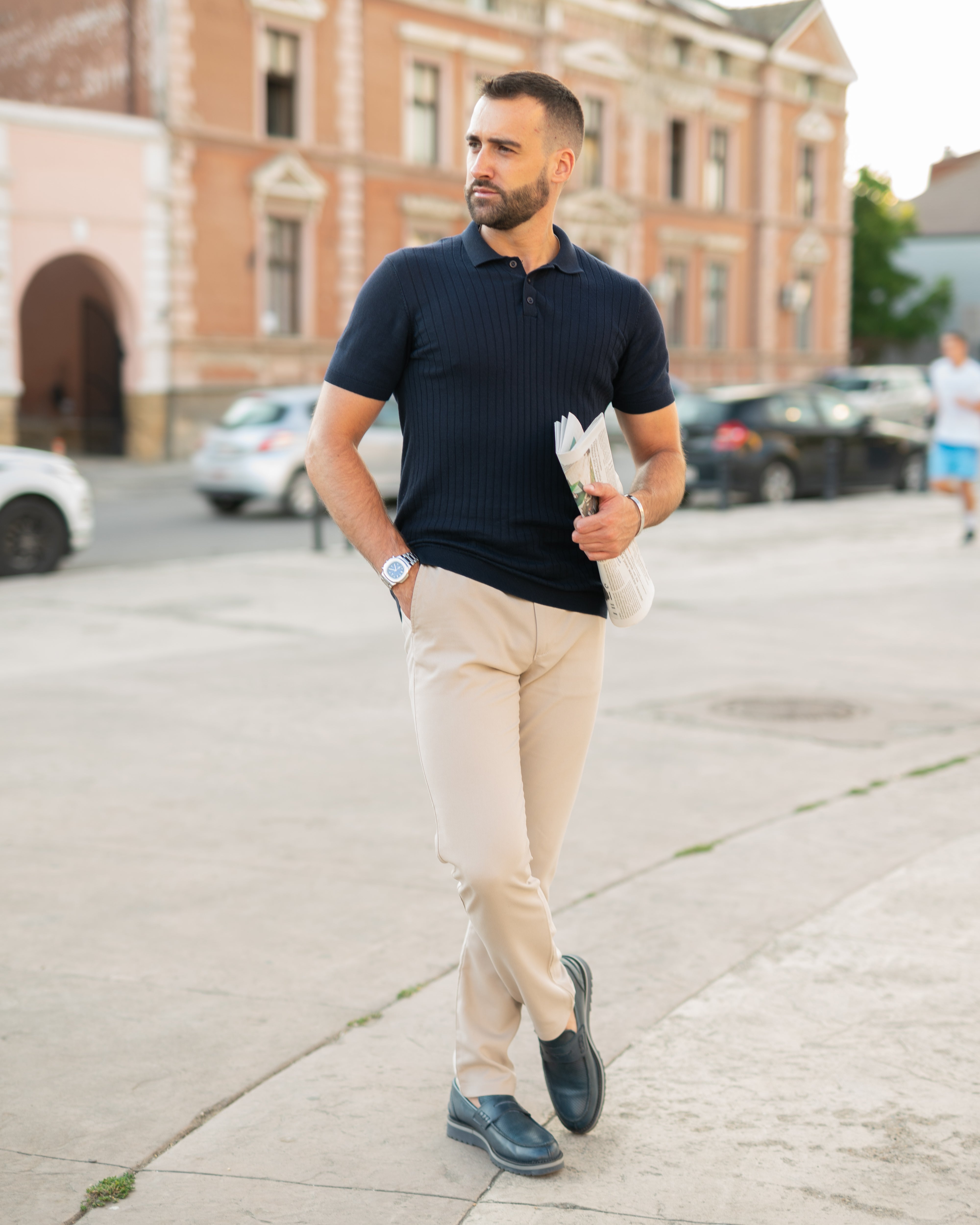 𝗢𝗹𝗱 𝗠𝗼𝗻𝗲𝘆 𝗞𝗻𝗶𝘁 | PRIMO Polo - Navy