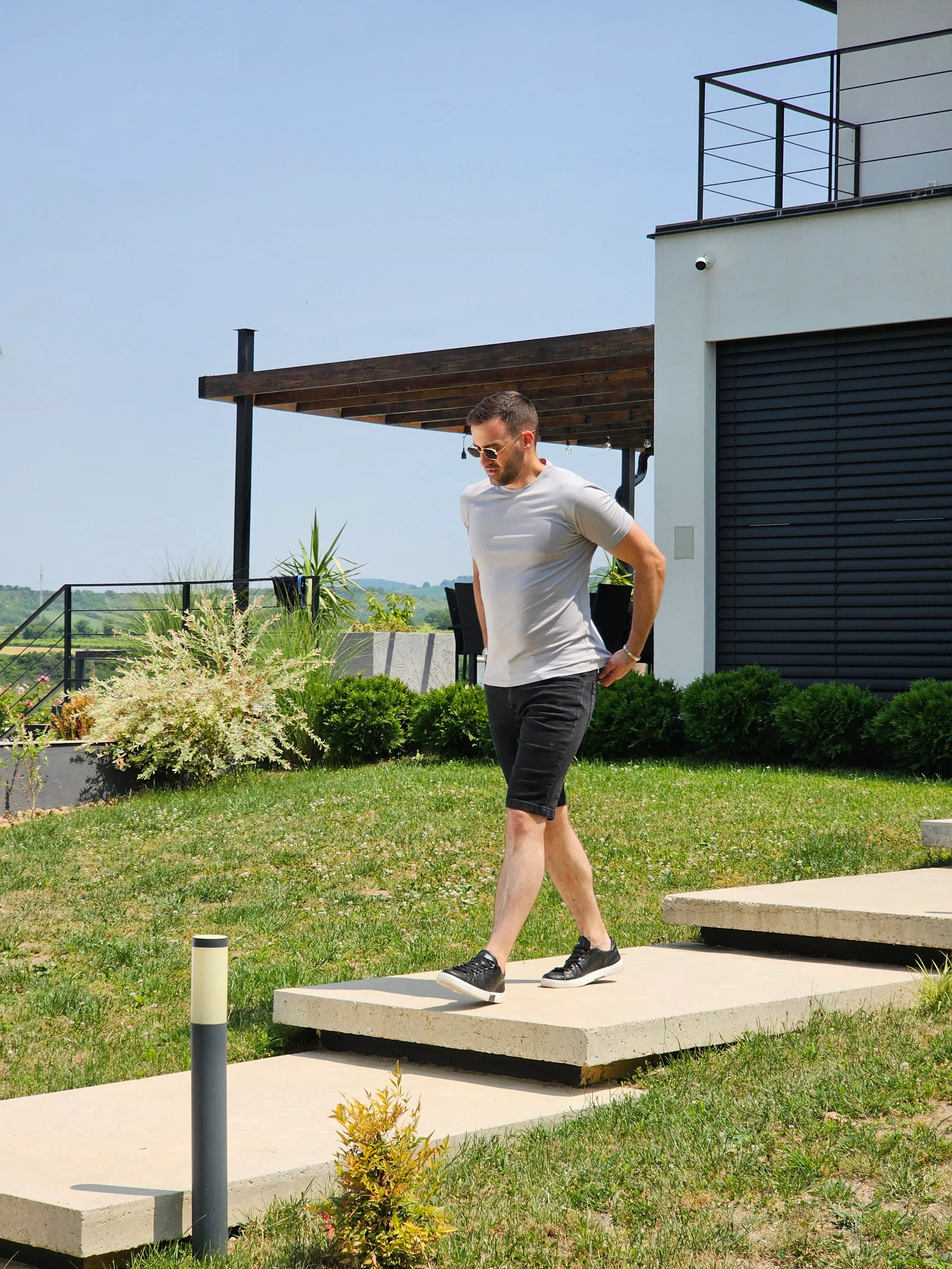 Jeans bermude - Black - Slim Fit