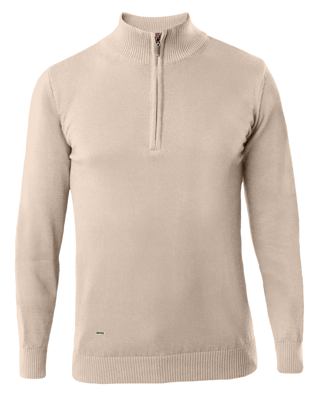 Half zip džemper 04 - Bleach Sand