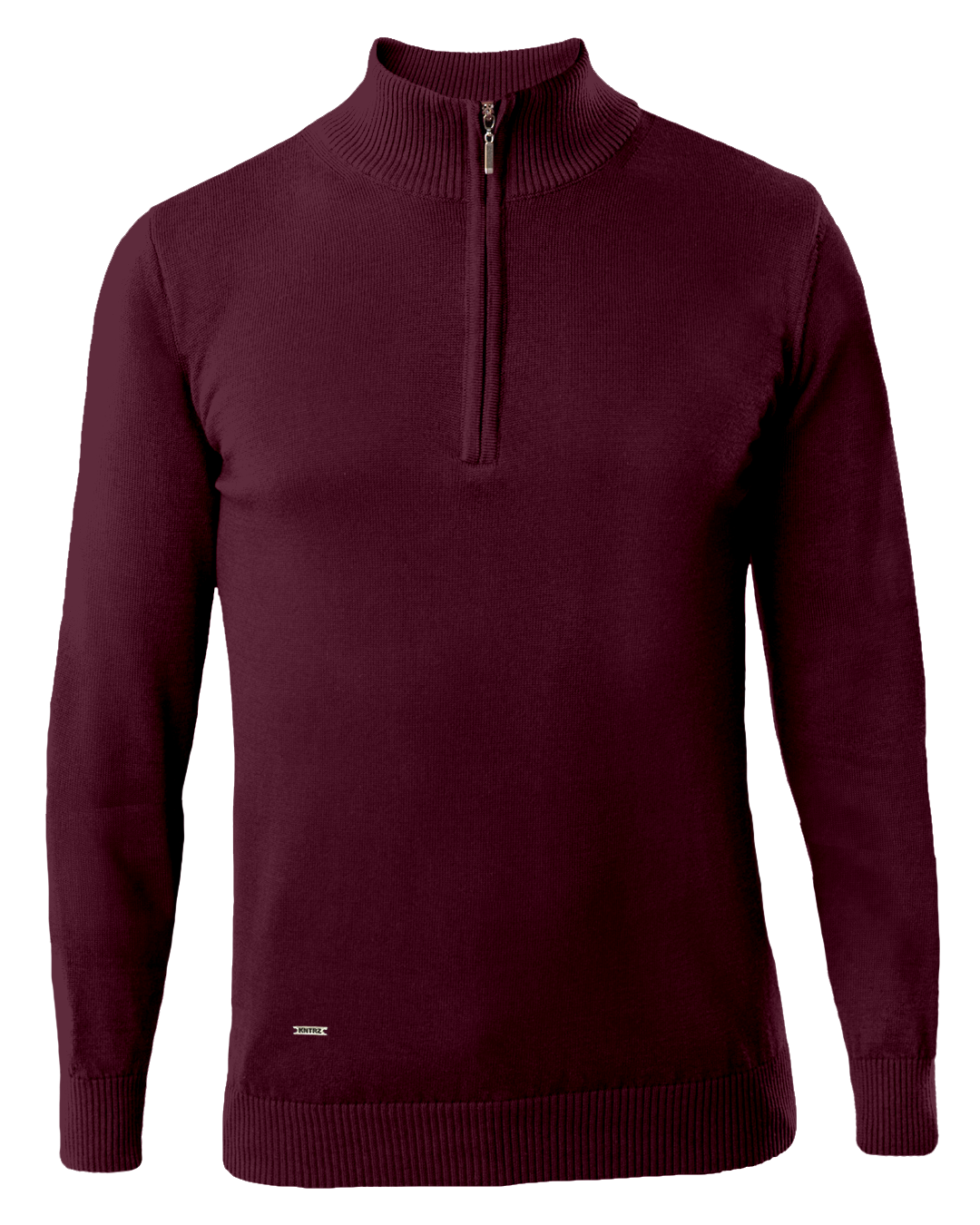 Half zip džemper 01 - Red Mahogany