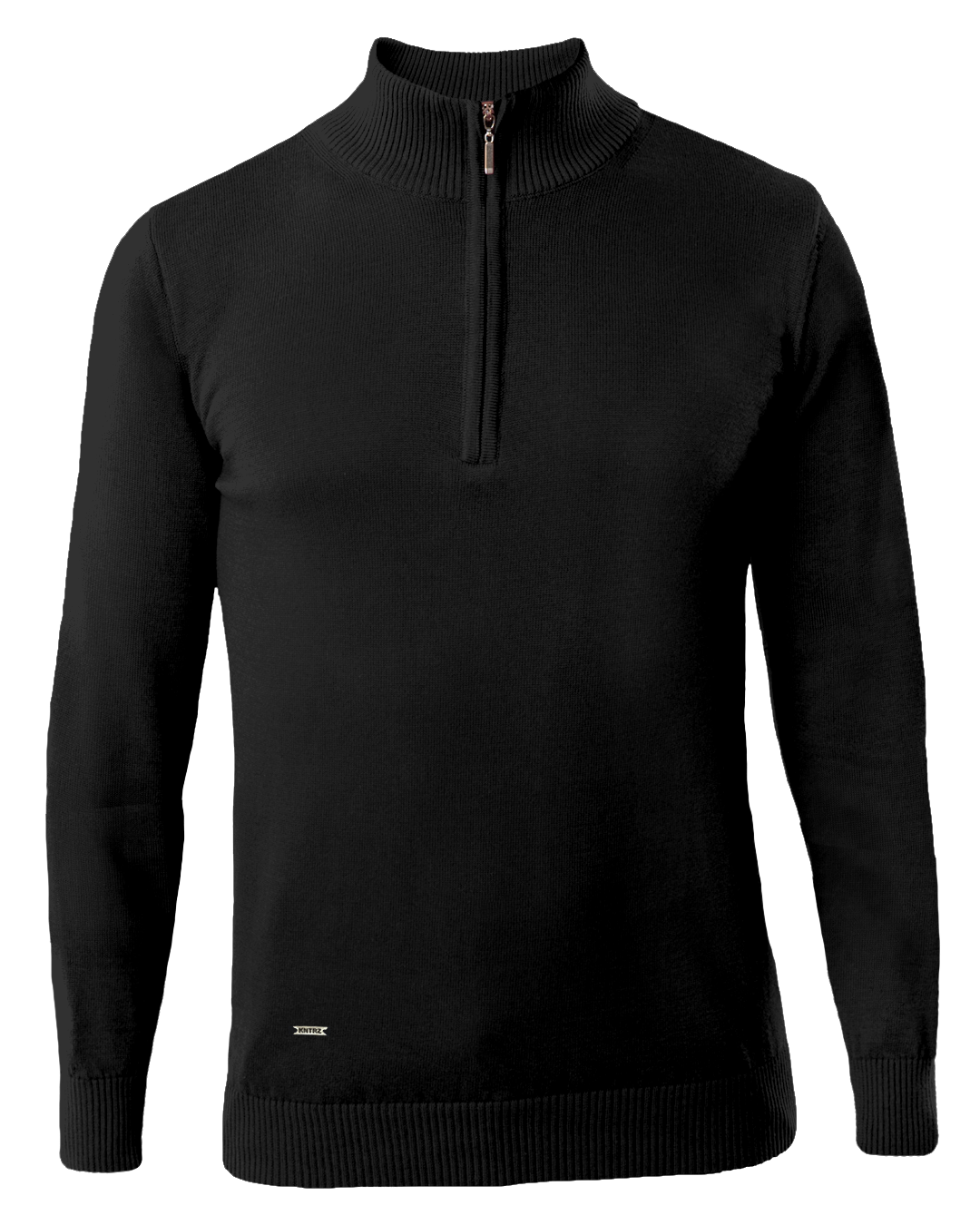 Half zip džemper 05 - Black