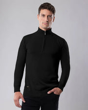 𝗔𝘂𝘁𝗵𝗼𝗿𝗶𝘁𝘆 | Half Zip Džemper - Black
