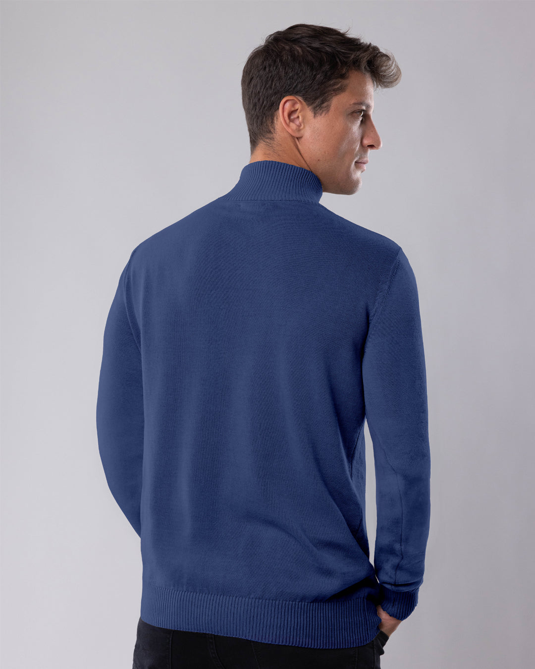 Half zip džemper  02 - Coastal Fjord