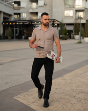 𝗢𝗹𝗱 𝗠𝗼𝗻𝗲𝘆 𝗞𝗻𝗶𝘁 | RIVIERA Polo - Almond