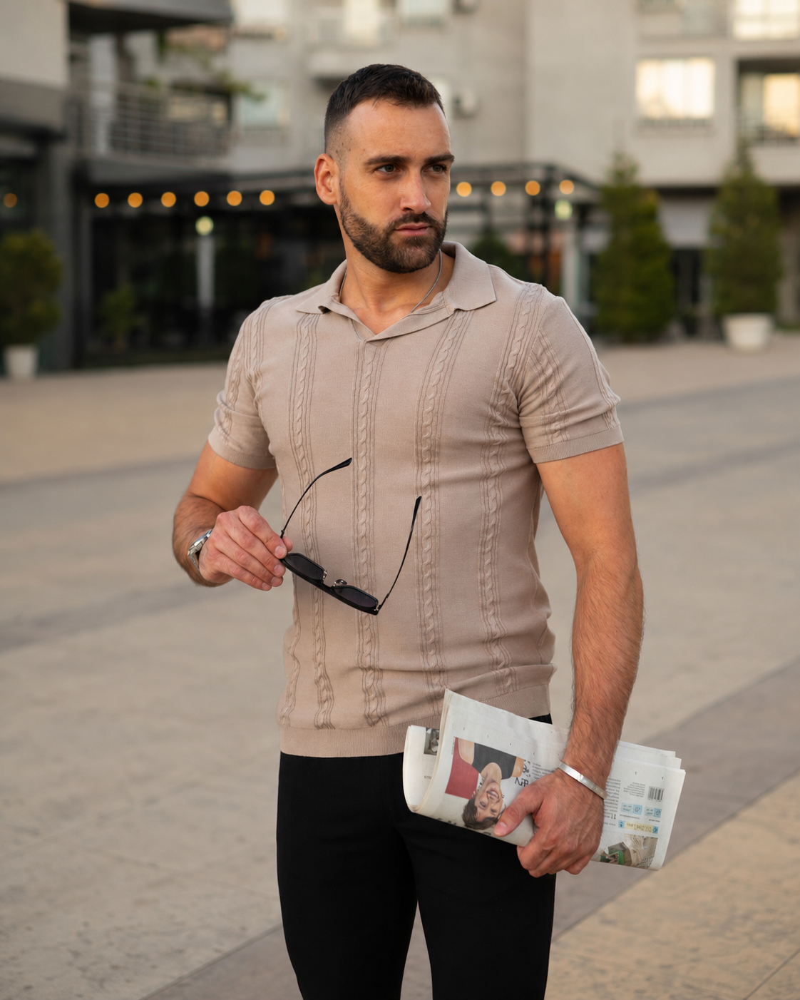 𝗢𝗹𝗱 𝗠𝗼𝗻𝗲𝘆 𝗞𝗻𝗶𝘁 | RIVIERA Polo - Almond