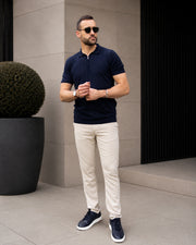 𝗢𝗹𝗱 𝗠𝗼𝗻𝗲𝘆 𝗞𝗻𝗶𝘁 | Polo - Navy