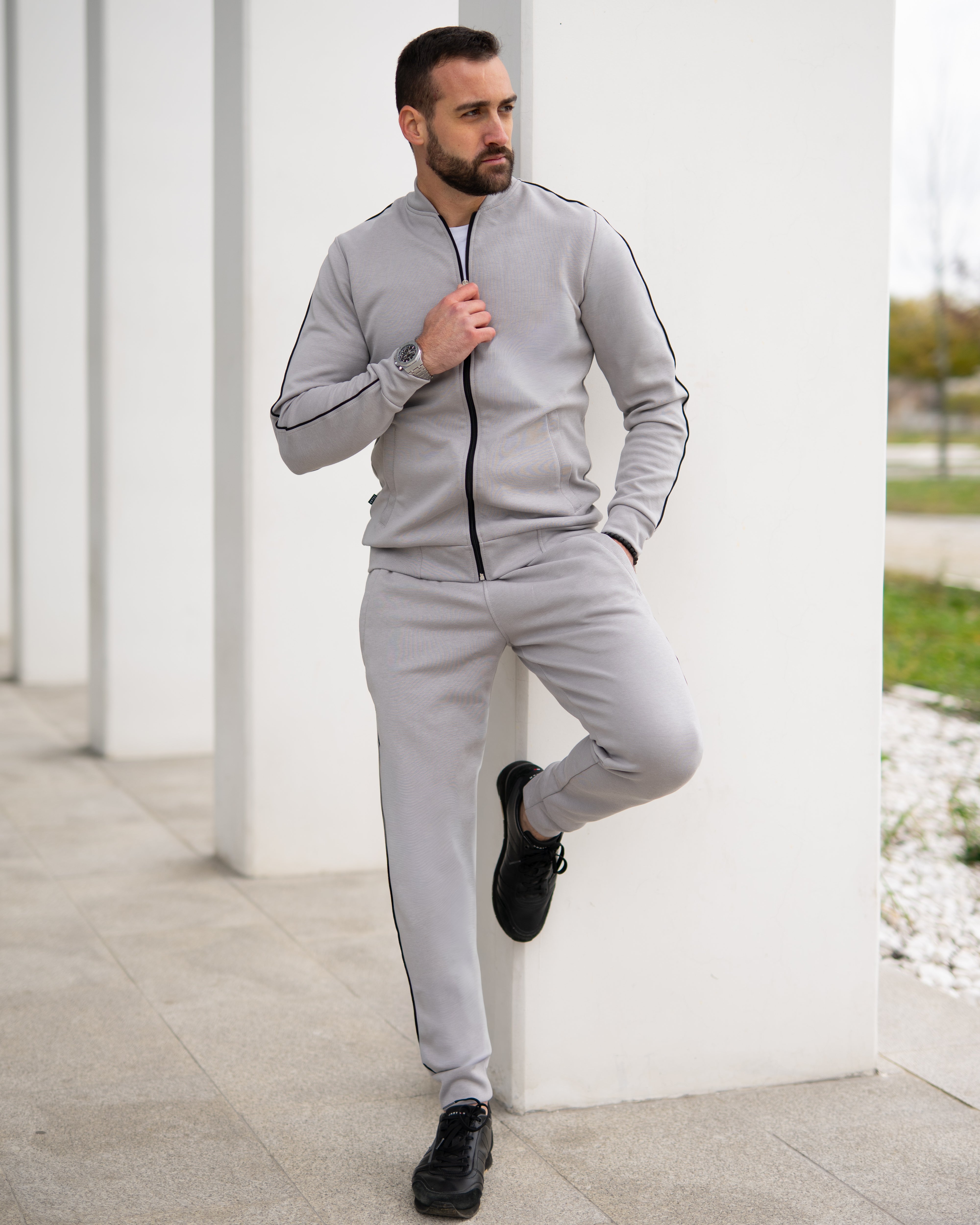 𝗝𝗘𝗧 𝗦𝗘𝗧 | Komplet trenerka - Capital Silver x Black Strike