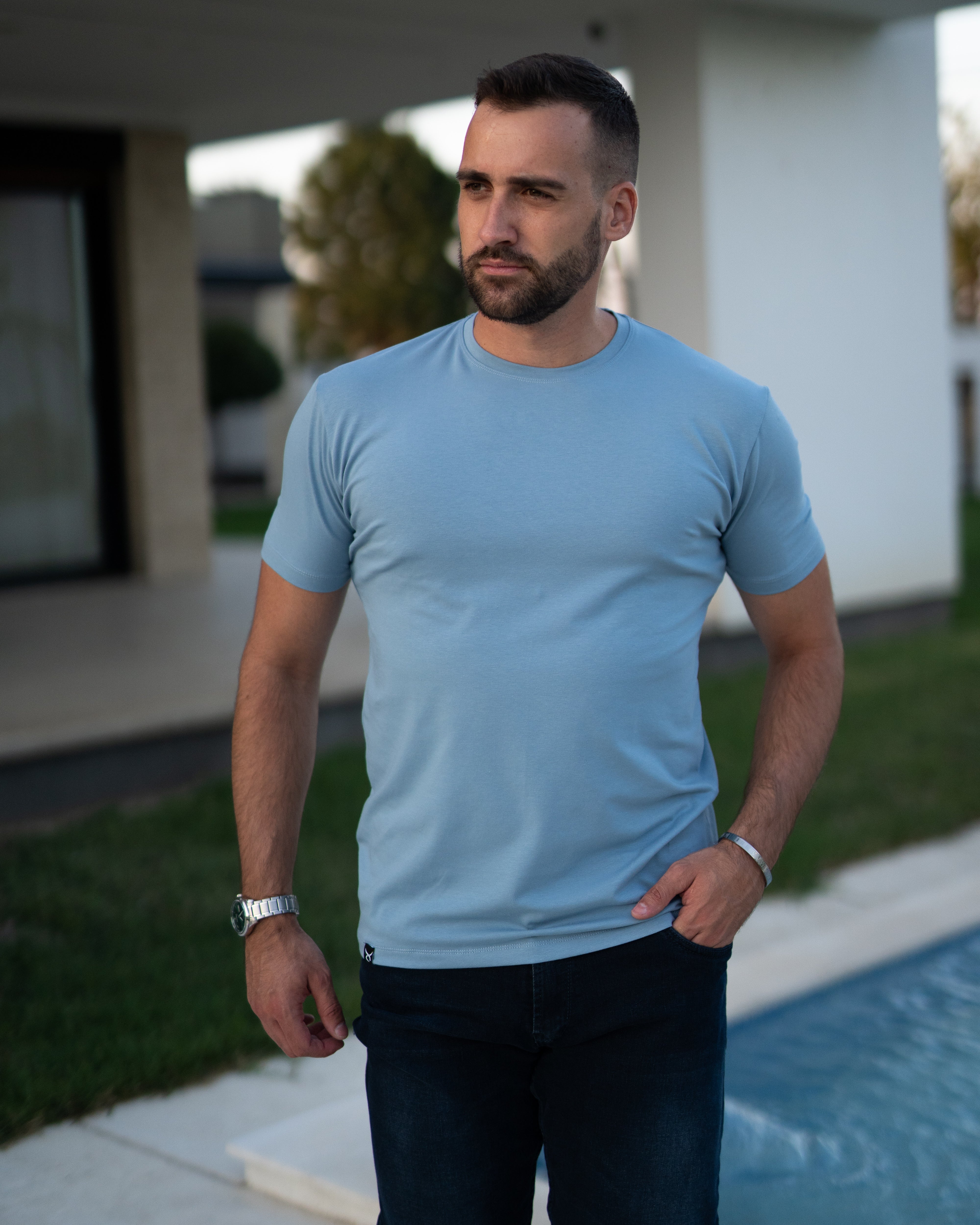 𝗧𝗵𝗲 𝗼𝗻𝗹𝘆 𝗼𝗻𝗲 | Basic majica - Faded Denim