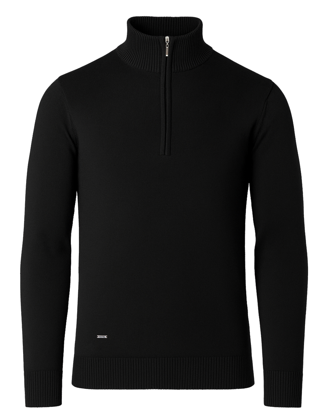 Half zip džemper - Black