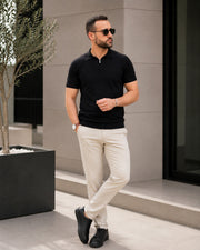 𝗢𝗹𝗱 𝗠𝗼𝗻𝗲𝘆 𝗞𝗻𝗶𝘁 | Polo - Black