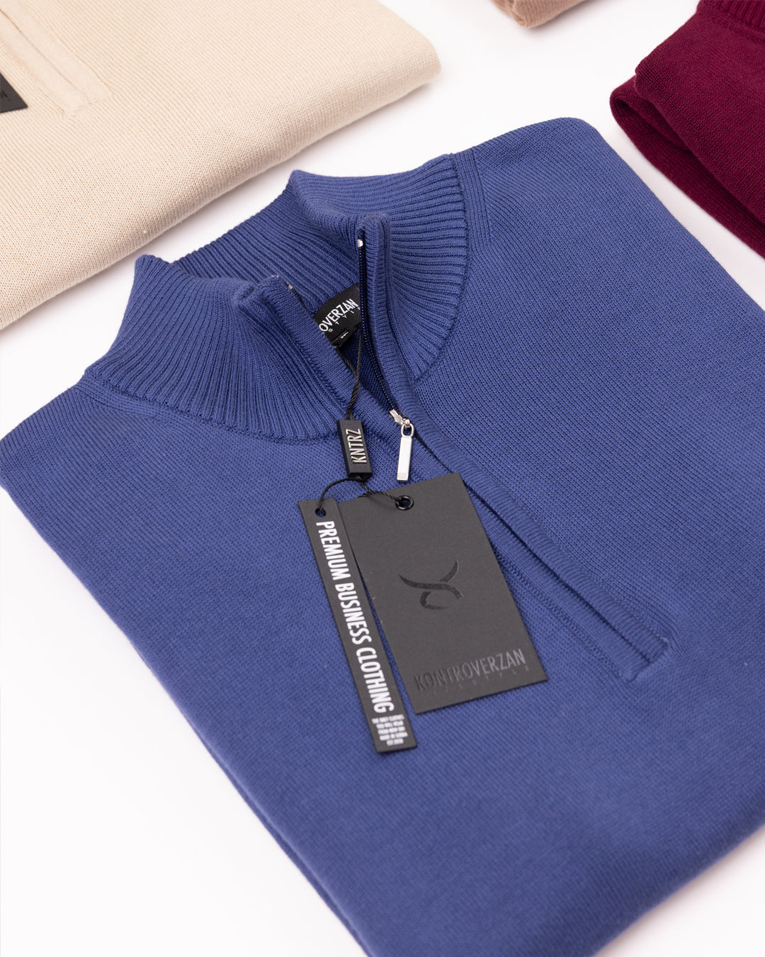 𝗔𝘂𝘁𝗵𝗼𝗿𝗶𝘁𝘆 | Half Zip Džemper - Coastal Fjord