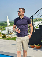 Chino bermude - Malibu Beige - Slim Fit
